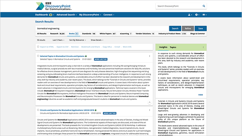 IDPC Screenshot: Search Results Insights